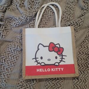 Hello Kitty Small Tote Bag in White and Red